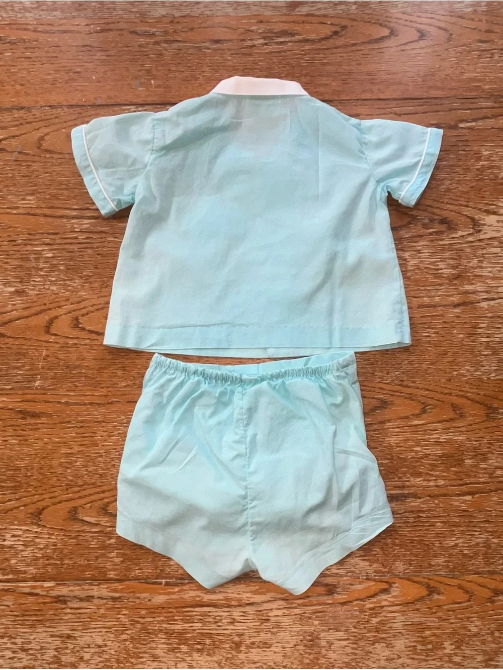 VINTAGE 60’s-70’s Nannette baby boy's two-piece short set Size 0-6 month
